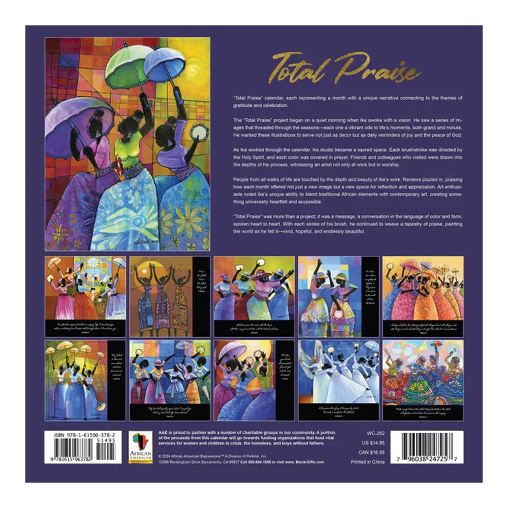 2025 Total Praise Wall Calendar