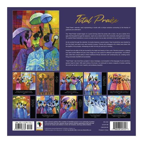 2025 Total Praise Wall Calendar