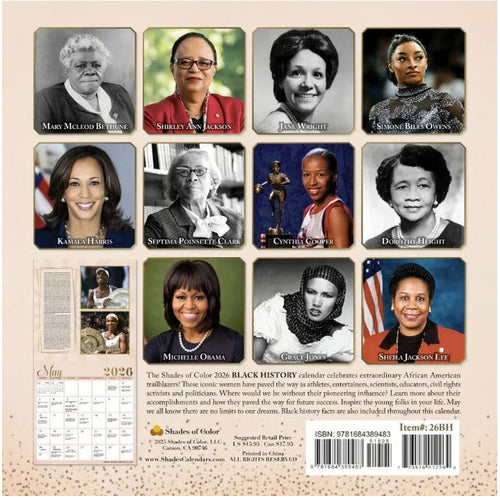 2026 Afrocentric Phenomenal African American Women Calendar | FashionMojos.com