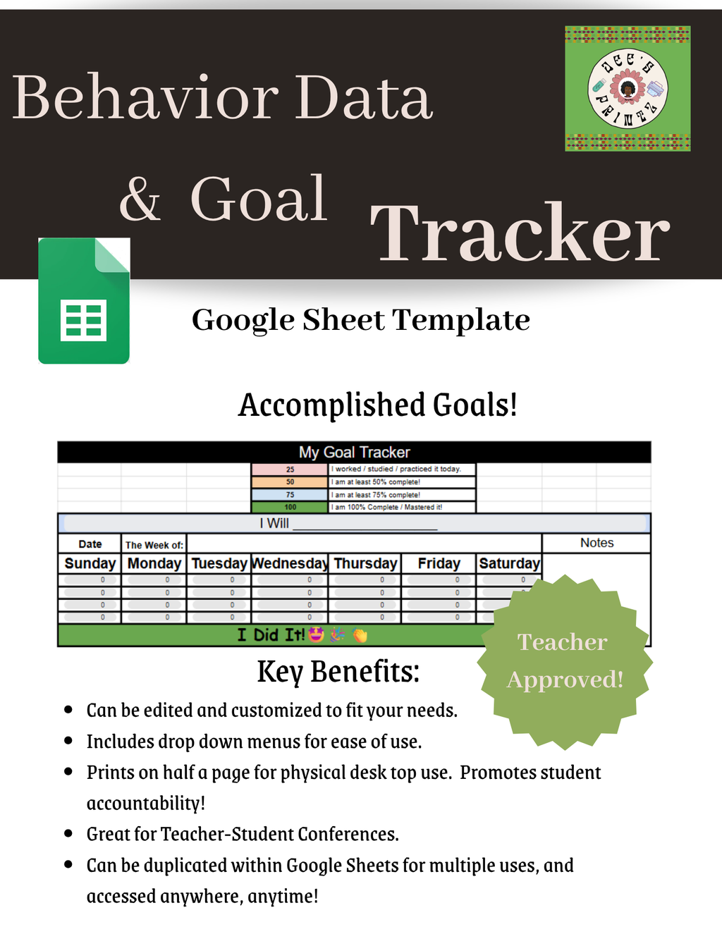 Behavior Goal & If/Then Tracking